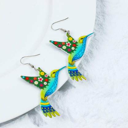 1 Pair Casual Elegant Bird Arylic Drop Earrings