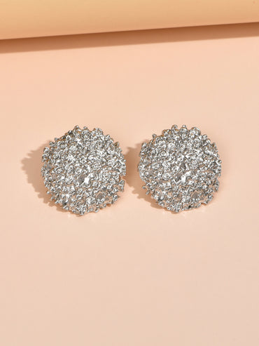 Wholesale Jewelry Elegant Round Alloy Ear Studs