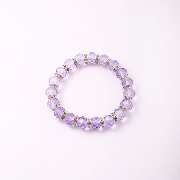 Cute Sweet Color Block Artificial Crystal Beaded Women's Bracelets