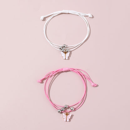 Cute Sweet Butterfly Rope Butterfly Women's Bracelets