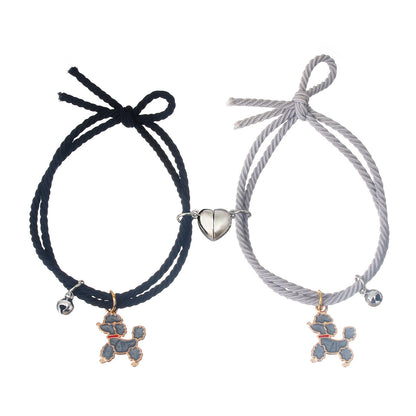 Cartoon Style Dog Mixed Materials Handmade Unisex Bracelets