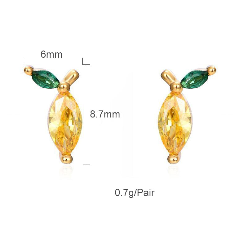 1 Pair Sweet Simple Style Flower Plating Inlay Copper Zircon Gold Plated Ear Studs