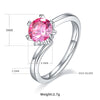 Elegant Simple Style Round Sterling Silver Gra Plating Inlay Moissanite Rhodium Plated Silver Plated Rings