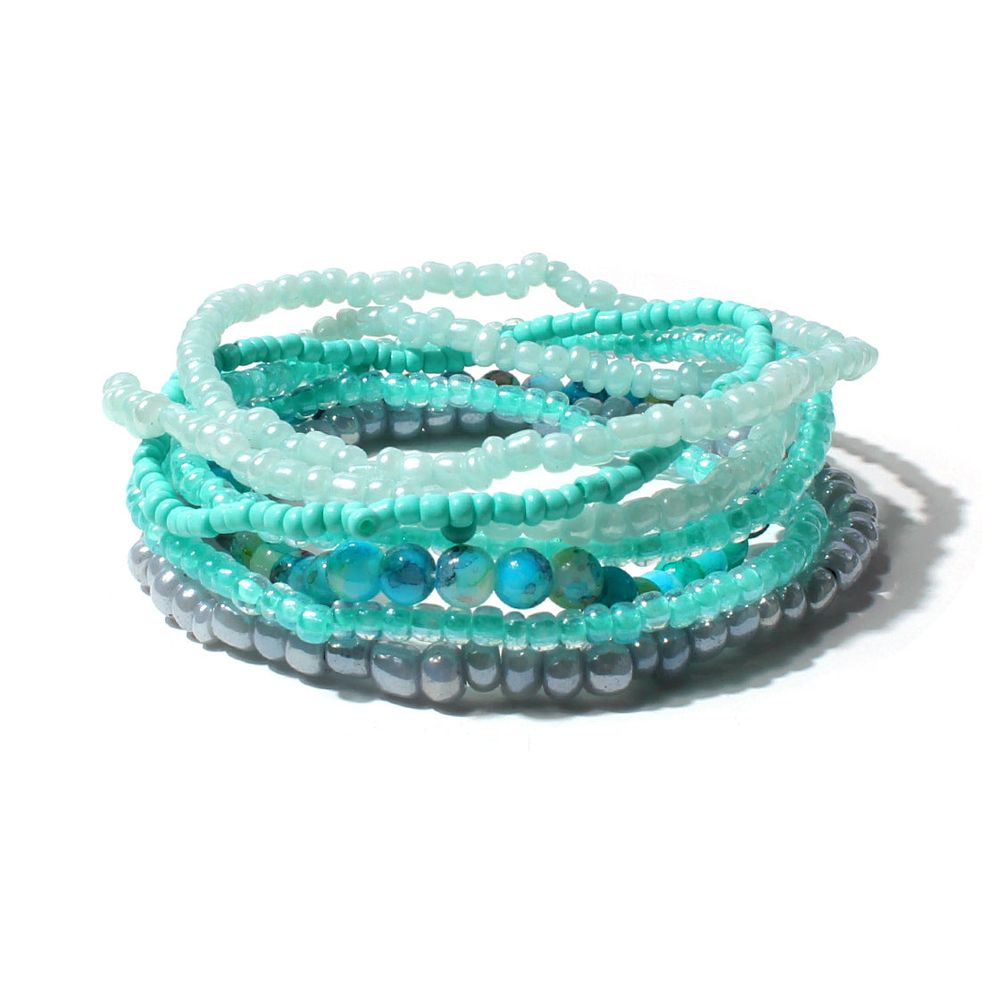 Bohemian Color Block Seed Bead Wholesale Bracelets