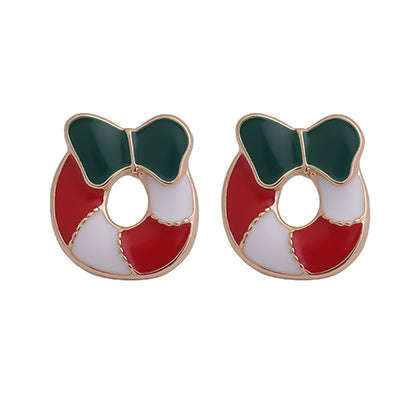 Wholesale Jewelry Cute Cartoon Character Alloy Enamel Ear Studs