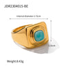 Stainless Steel Zircon Gold Plated