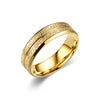 Simple Style Solid Color Titanium Steel Plating 18k Gold Plated Men's Rings