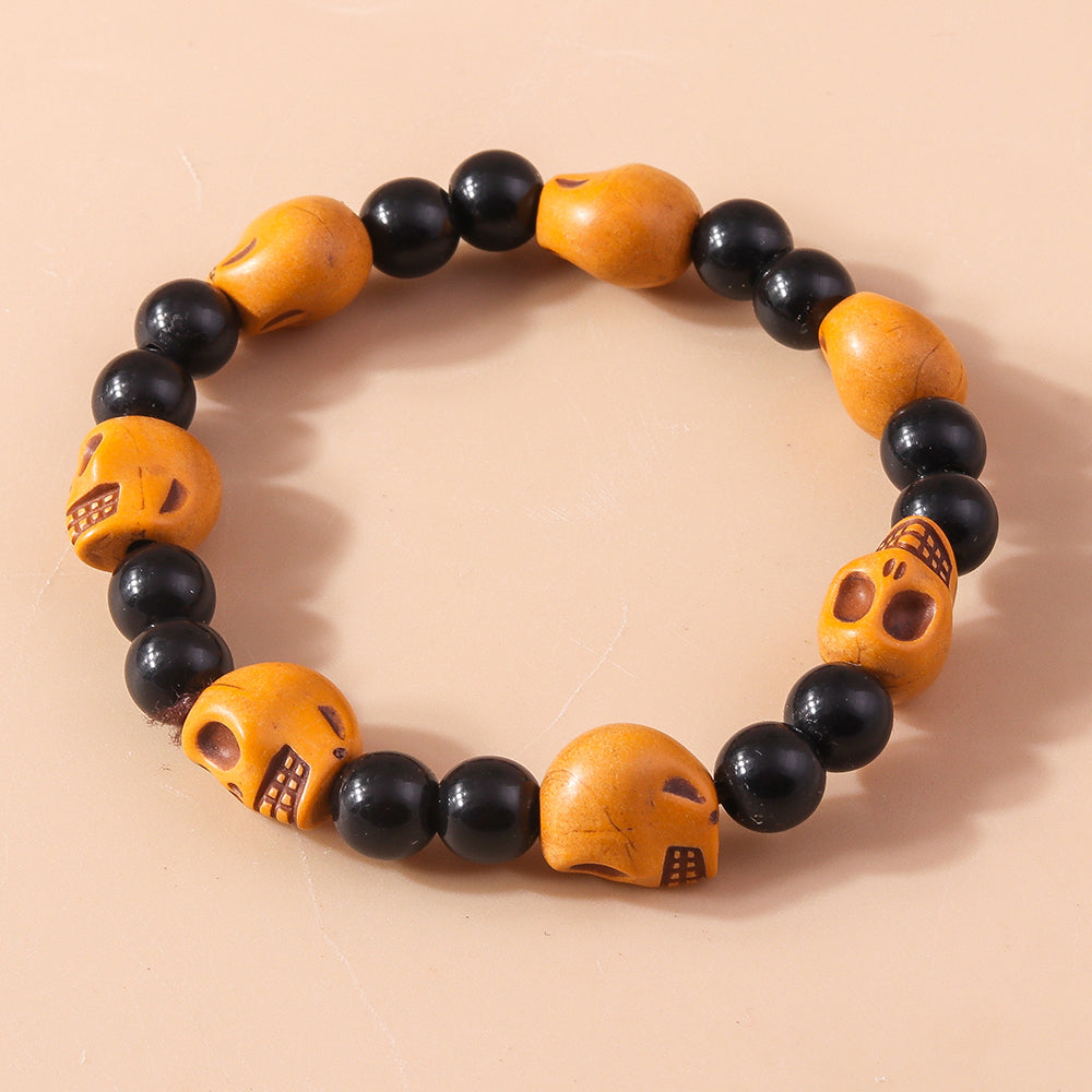 Funny Skull Beaded Wholesale Bracelets