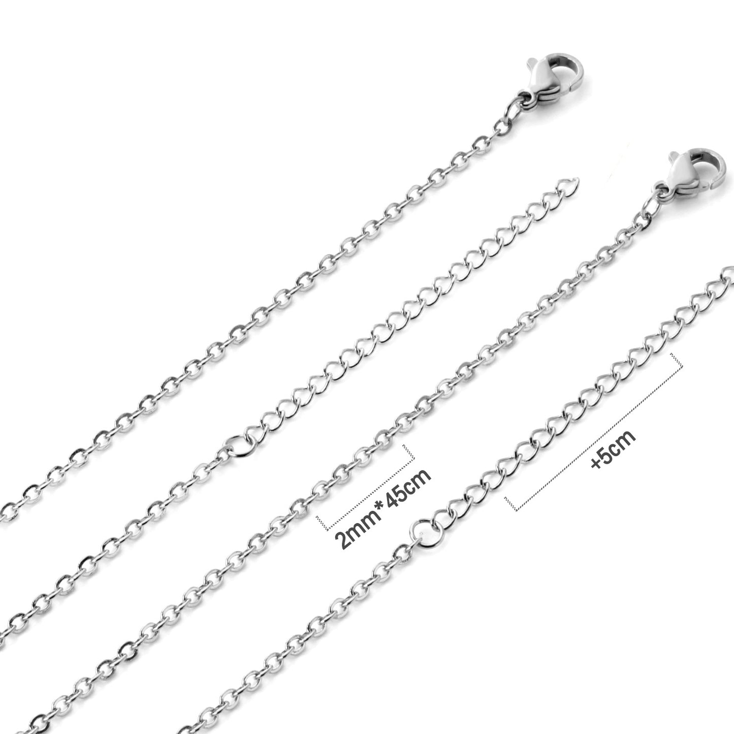 Simple Style Geometric Stainless Steel Plating Necklace 1 Piece