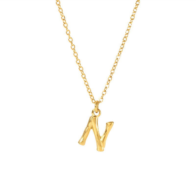 Simple Style Letter Stainless Steel Plating 18k Gold Plated Sweater Chain