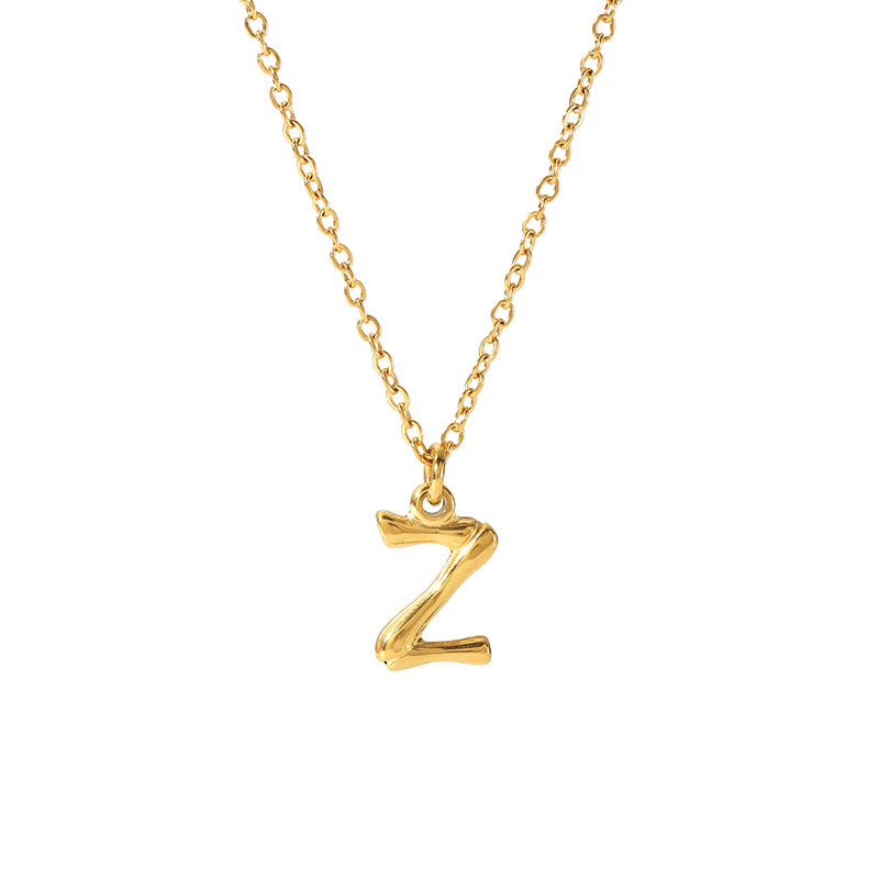 Simple Style Letter Stainless Steel Plating 18k Gold Plated Sweater Chain