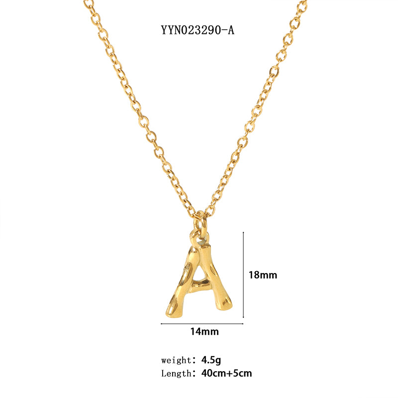 Simple Style Letter Stainless Steel Plating 18k Gold Plated Sweater Chain