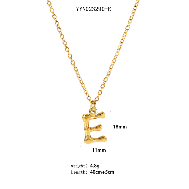 Simple Style Letter Stainless Steel Plating 18k Gold Plated Sweater Chain