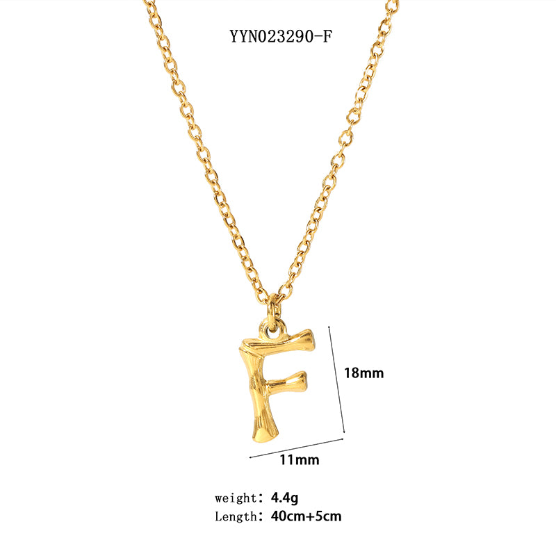 Simple Style Letter Stainless Steel Plating 18k Gold Plated Sweater Chain