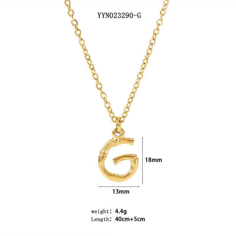 Simple Style Letter Stainless Steel Plating 18k Gold Plated Sweater Chain