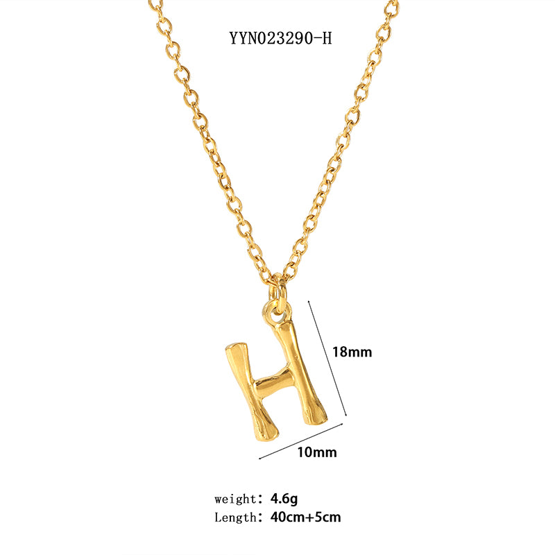 Simple Style Letter Stainless Steel Plating 18k Gold Plated Sweater Chain