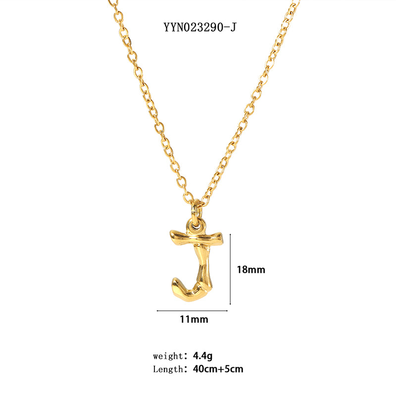 Simple Style Letter Stainless Steel Plating 18k Gold Plated Sweater Chain