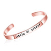 Wholesale Simple Style Letter Stainless Steel Rose Gold Plated Gold Plated Bangle