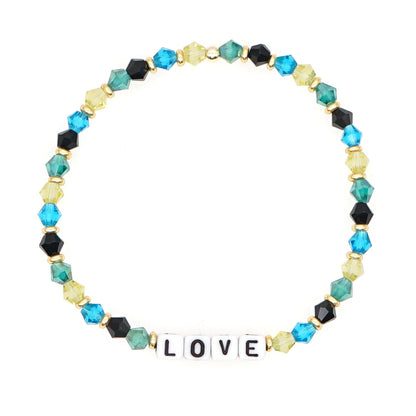 Bohemian Letter Rhombus Artificial Crystal Unisex Bracelets