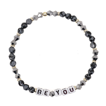 Bohemian Letter Rhombus Artificial Crystal Unisex Bracelets