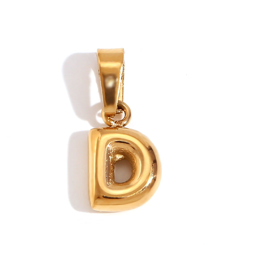 1 Piece Stainless Steel 18K Gold Plated Polished Pendant