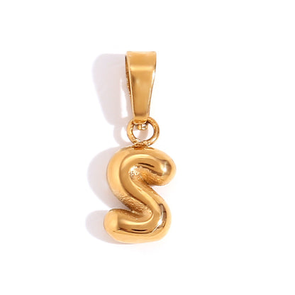 1 Piece Stainless Steel 18K Gold Plated Polished Pendant