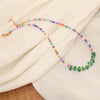 Elegant Lady Irregular Natural Stone Beaded Necklace