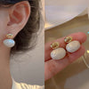 Fashion Heart Shape Flower Copper Beaded Plating Inlay Pearl Zircon Earrings Ear Studs 1 Pair