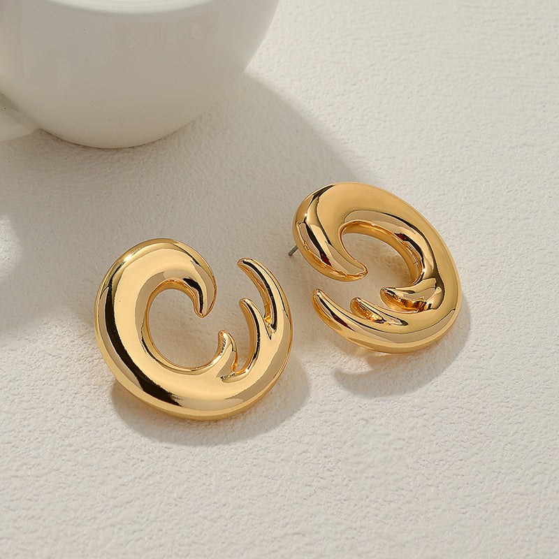 Wholesale Jewelry Nordic Style Retro Geometric Alloy Earrings