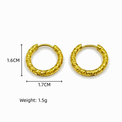 1 Pair Simple Style Devil's Eye Heart Shape Snake Plating Titanium Steel 18k Gold Plated Drop Earrings