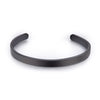 Wholesale Simple Style Solid Color Titanium Steel Plating Gold Plated Bangle