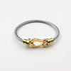 Exaggerated Horseshoe Titanium Steel Polishing Bangle