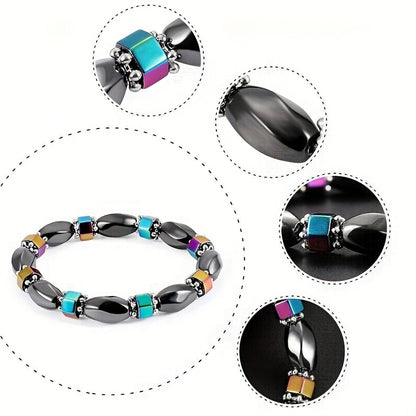 Casual Color Block Obsidian Wholesale Bracelets