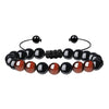 Classic Style Round Natural Stone Beaded Bracelets