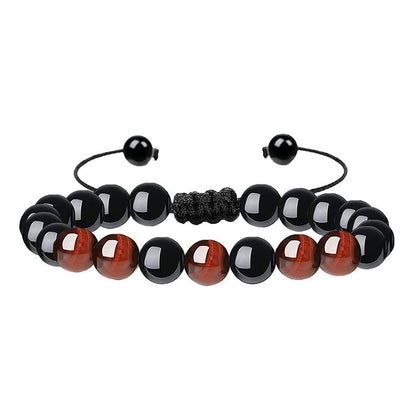 Classic Style Round Natural Stone Beaded Bracelets