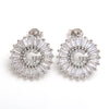 Fashion Letter Copper Inlay Zircon Ear Studs 1 Pair