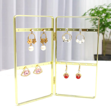 Simple Style Solid Color Metal Iron Wrought Iron Jewelry Rack