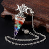 Classic Style Color Block Semi-precious Stone Patchwork Pendant Necklace