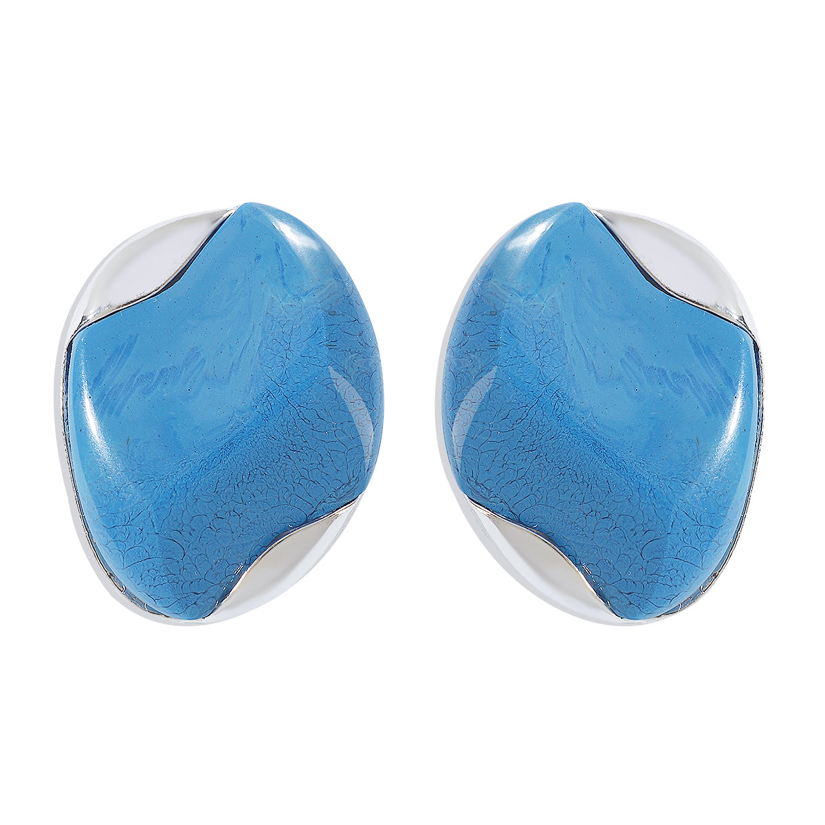 Wholesale Jewelry Modern Style Sweet Simple Style Geometric Alloy Resin Ear Studs