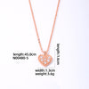 Ig Style Original Design Classic Style Heart Shape Smiley Face Bow Knot Copper Plating Inlay Zircon Rose Gold Plated White Gold Plated Gold Plated Pendant Necklace