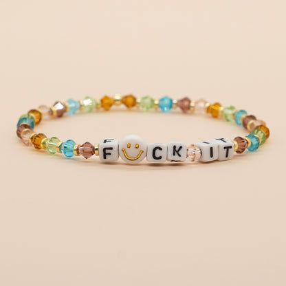 Vintage Style Simple Style Letter Beaded Artificial Crystal Wholesale Bracelets