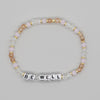 Vintage Style Simple Style Letter Beaded Artificial Crystal Wholesale Bracelets