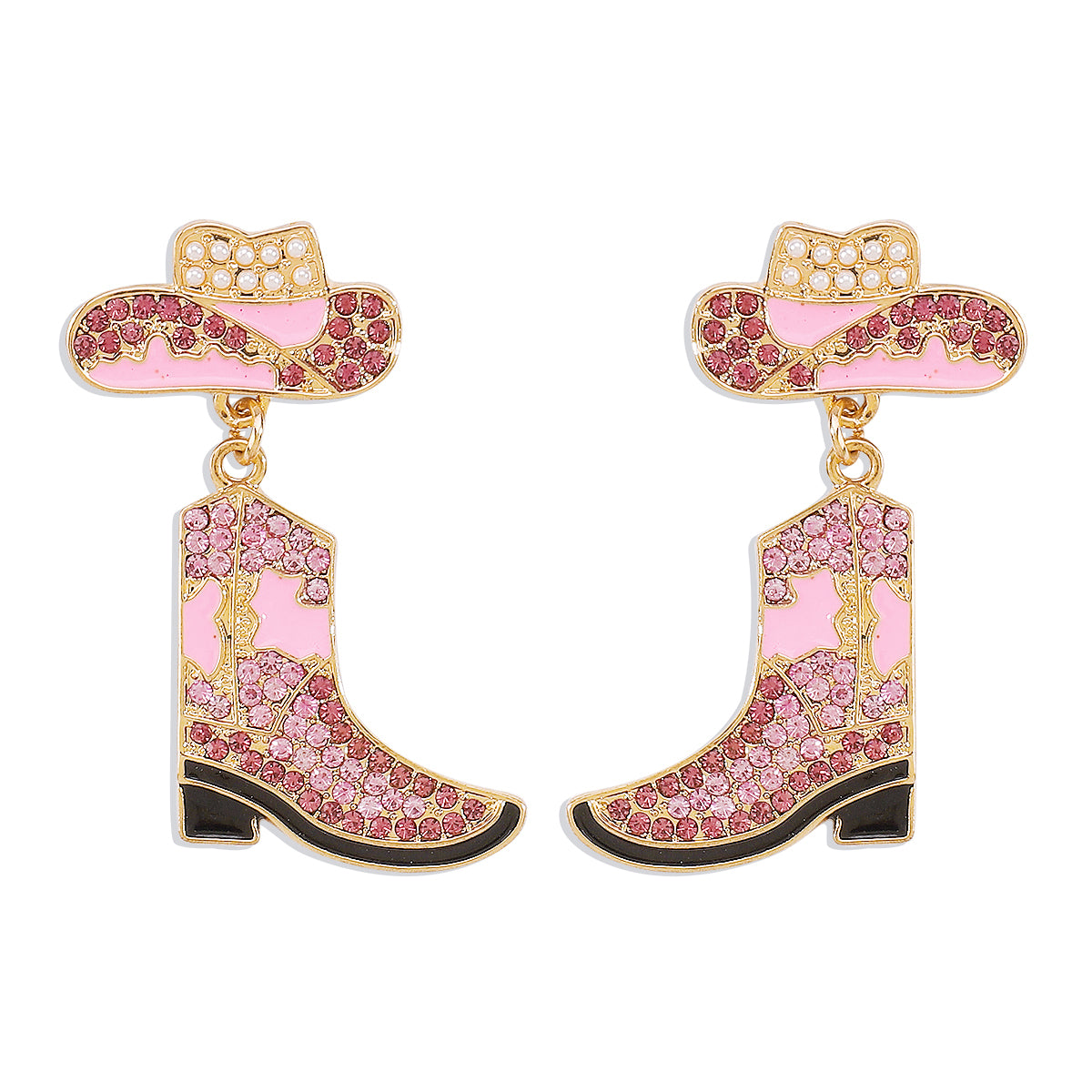 1 Pair Cowboy Style Modern Style Shoe Alloy Drop Earrings