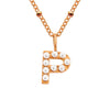 Vintage Style Letter Stainless Steel Plating Pendant Necklace