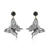 1 Pair Ig Style Simple Style Butterfly Plating Hollow Out Metal Drop Earrings