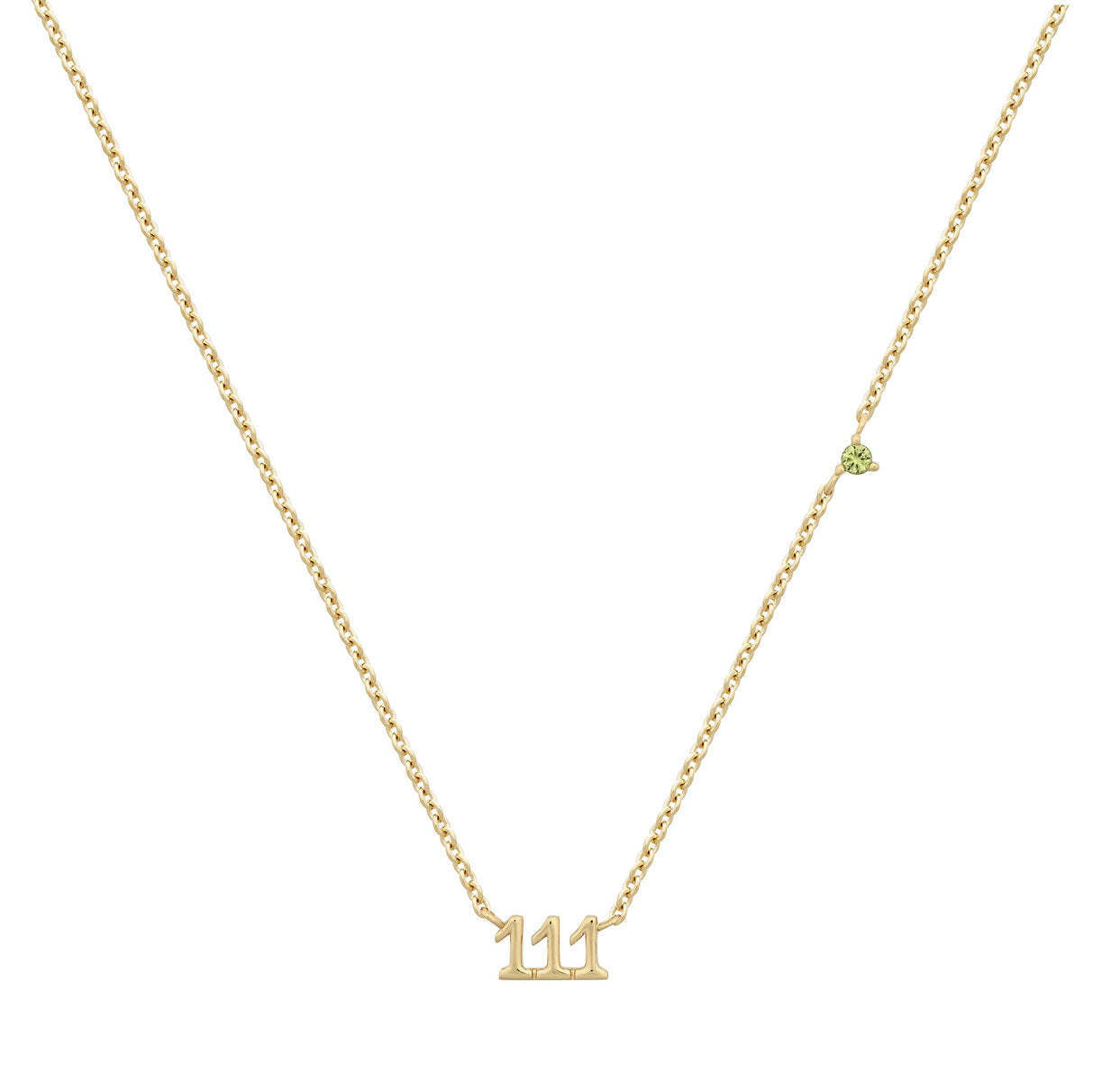 Basic Number Titanium Steel Plating 18k Gold Plated Necklace