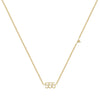 Basic Number Titanium Steel Plating 18k Gold Plated Necklace