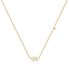 Casual Simple Style Number Stainless Steel Plating Inlay Zircon Gold Plated Pendant Necklace