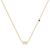 Casual Simple Style Number Stainless Steel Plating Inlay Zircon Gold Plated Pendant Necklace