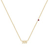 Basic Number Titanium Steel Plating 18k Gold Plated Necklace